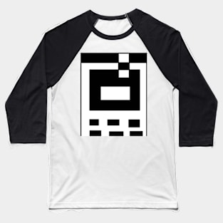 Black and white angular 3 Baseball T-Shirt